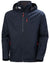 Navy coloured Helly Hansen Mens Crew Hooded Jacket 2.0 on grey background #colour_navy