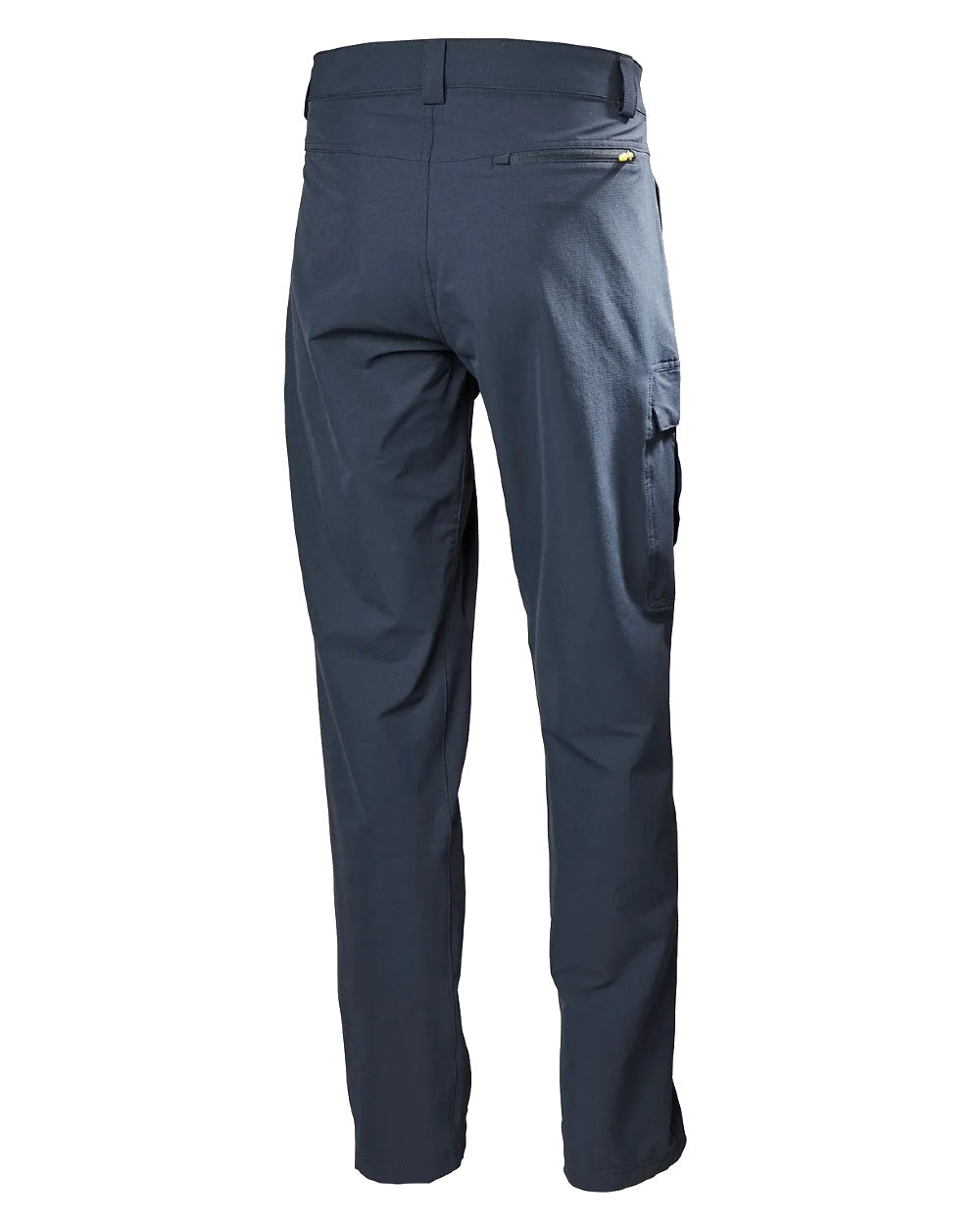 Navy coloured Helly Hansen Mens HH quick dry cargo pant on white background 