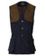 Navy Coloured Laksen Belgravia Leith Shooting Vest On A White Background #colour_navy