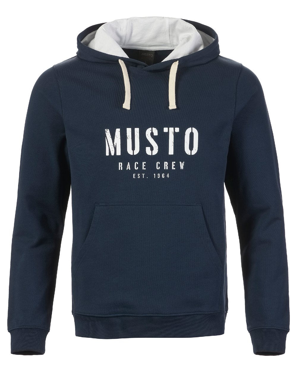 Navy Coloured Musto Mens Classic Hoodie On A White Background 