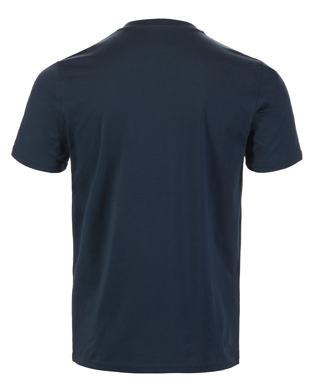 Navy Coloured Musto Mens Classic Short Sleeve T-Shirt On A White Background 