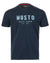 Navy Coloured Musto Mens Classic Short Sleeve T-Shirt On A White Background #colour_navy