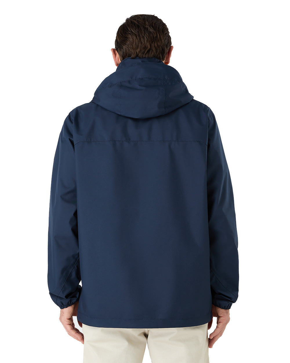 Navy Coloured Musto Mens Nautic Rain Jacket On A White Background 