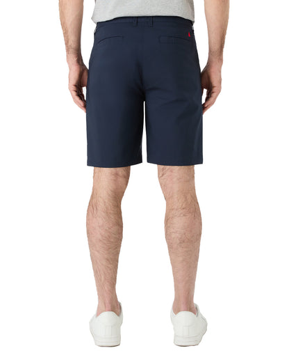 Navy Coloured Musto Mens RIB Fast Dry Shorts On A White Background 