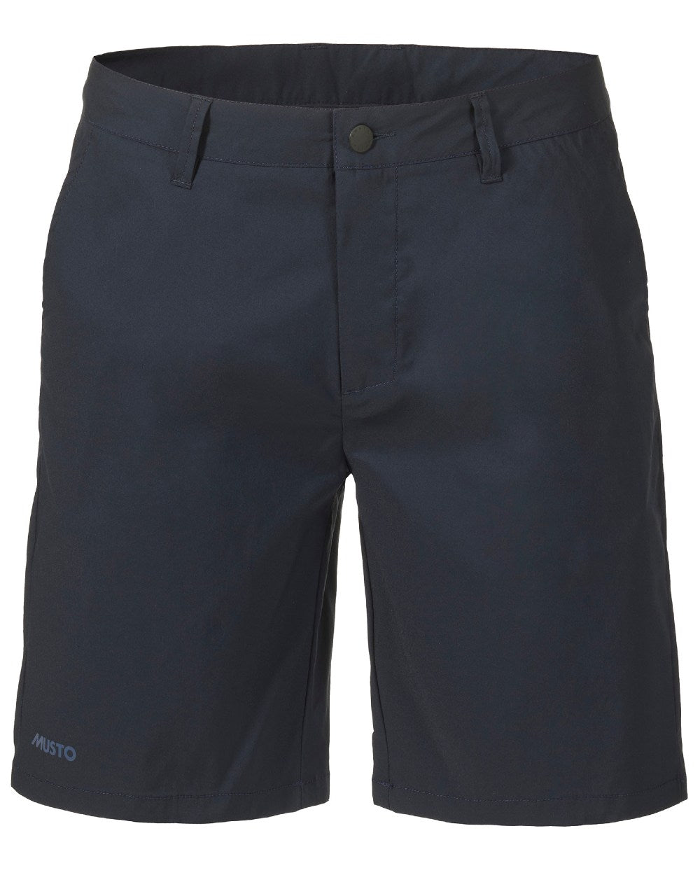 Navy Coloured Musto Mens RIB Fast Dry Shorts On A White Background 