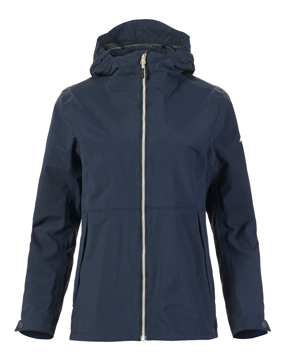 Navy Coloured Musto Womens Marina Rain Jacket On A White Background 