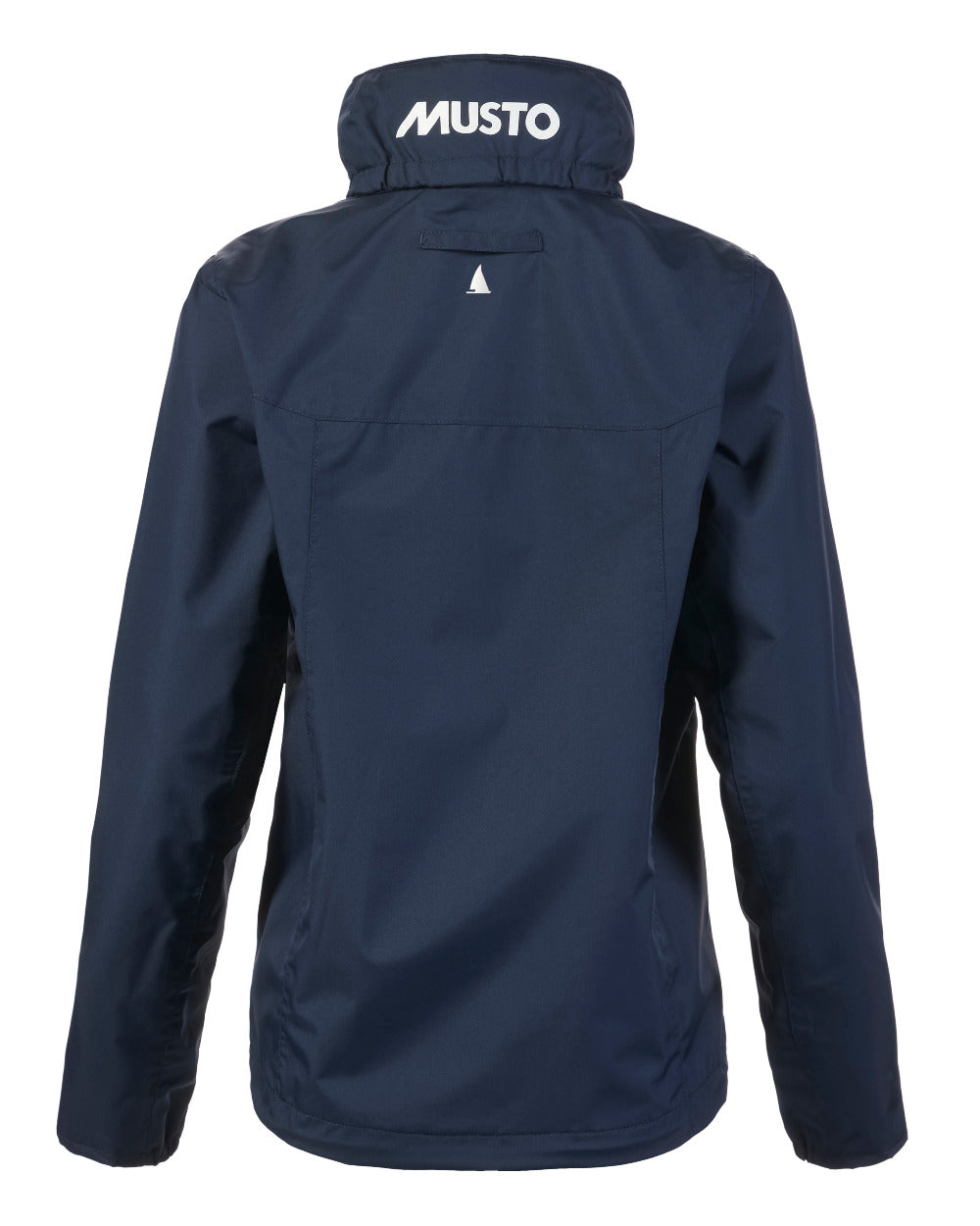 Navy Coloured Musto Womens Nautic Rain Jacket On A White Background 