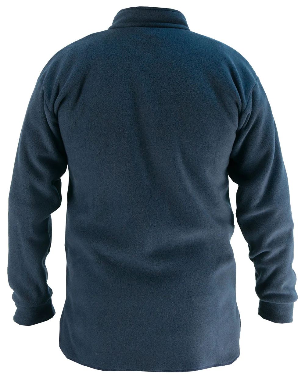Navy Coloured Swazi Bush Shirt On A White Background 