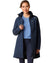 Navy Eclipse Coloured Ariat Womens Coastal Long Waterproof Parka On A White Background #colour_navy-eclipse