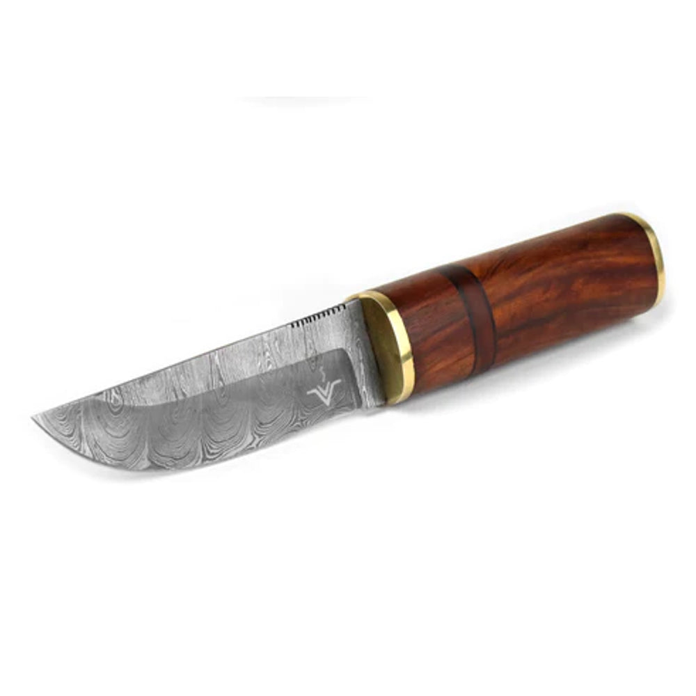 Njord Petri Damascus Puukko Knife