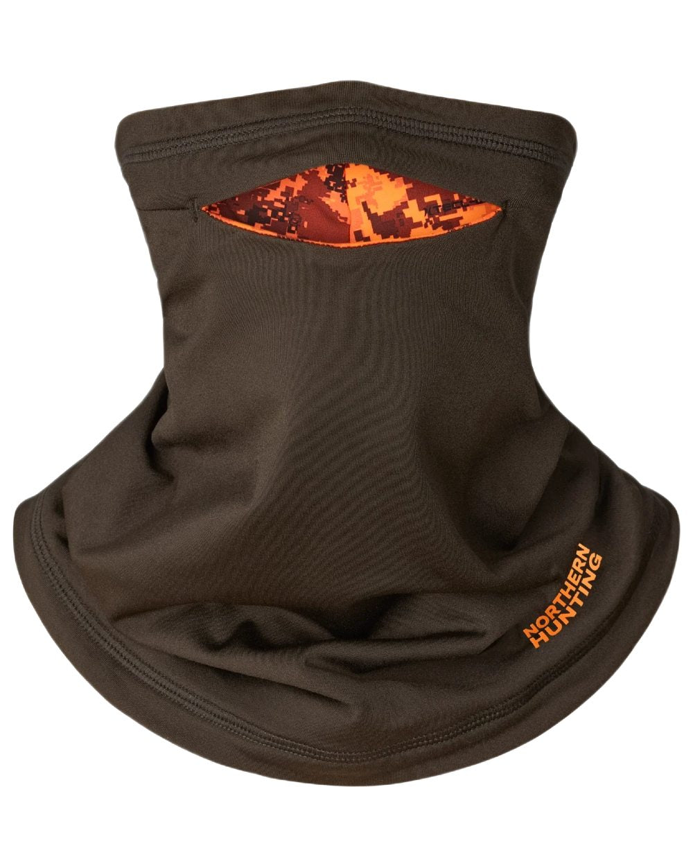 Dark Green Opt3 coloured Northern Hunting Arvid Neck Gaiter on white background 