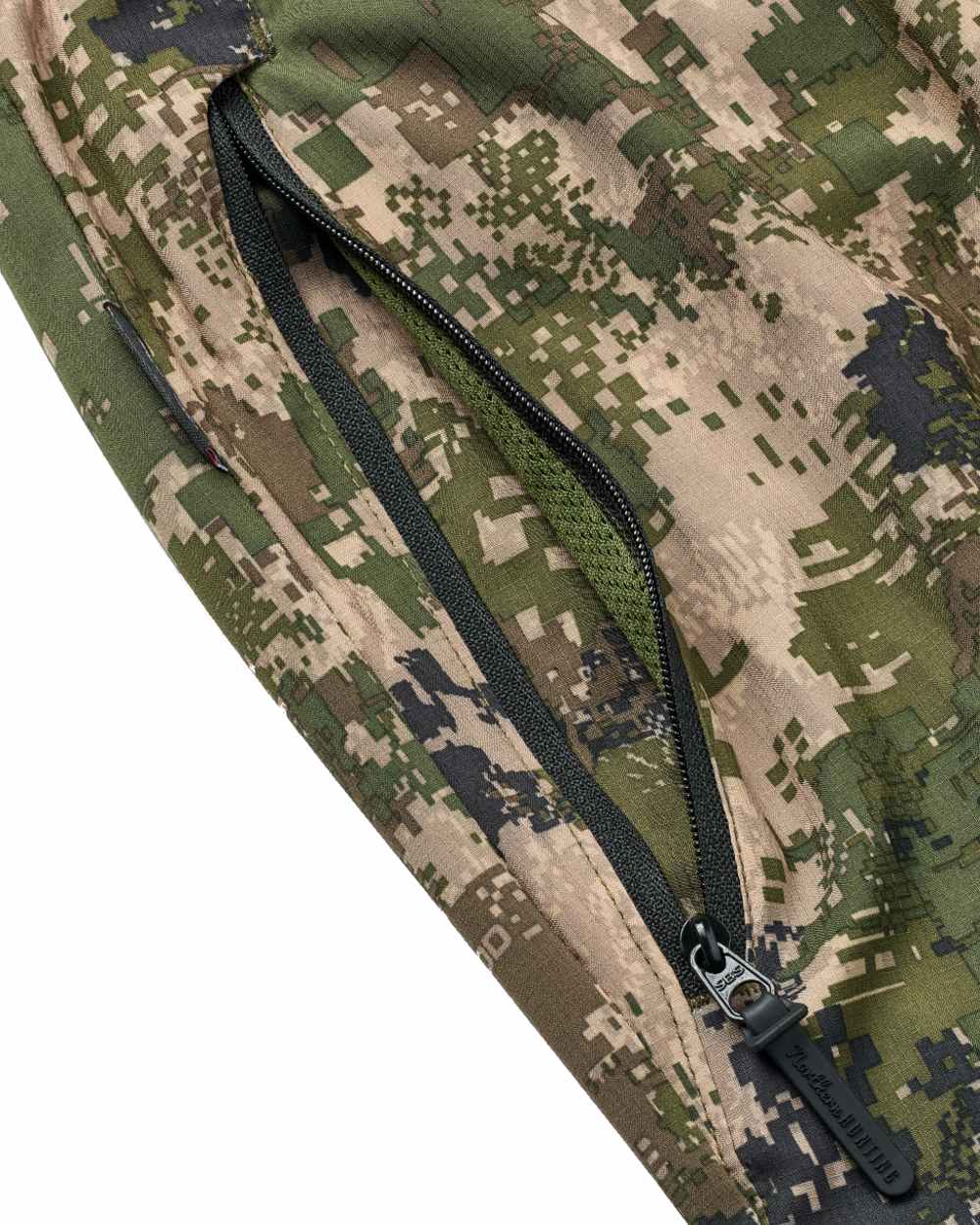 Camo coloured Northern Hunting Kjell Balk Tanatex Hunting Trousers on white background 