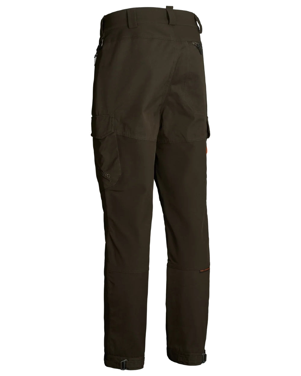 Dark Green coloured Northern Hunting Mens Falkor Vorg Waterproof Hunting Trousers on white background 