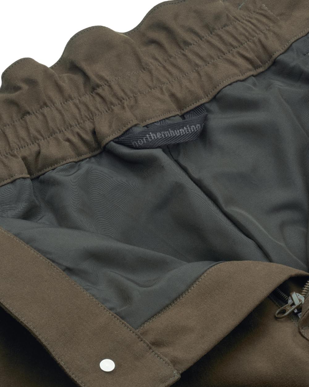 Green Blue coloured Northern Hunting Mens Geir Agnar G2 Kevlar Outdoor Trousers on white background 
