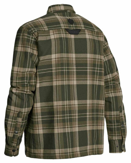 Green coloured Northern Hunting Mens Gorm Forester Shirt on white background 