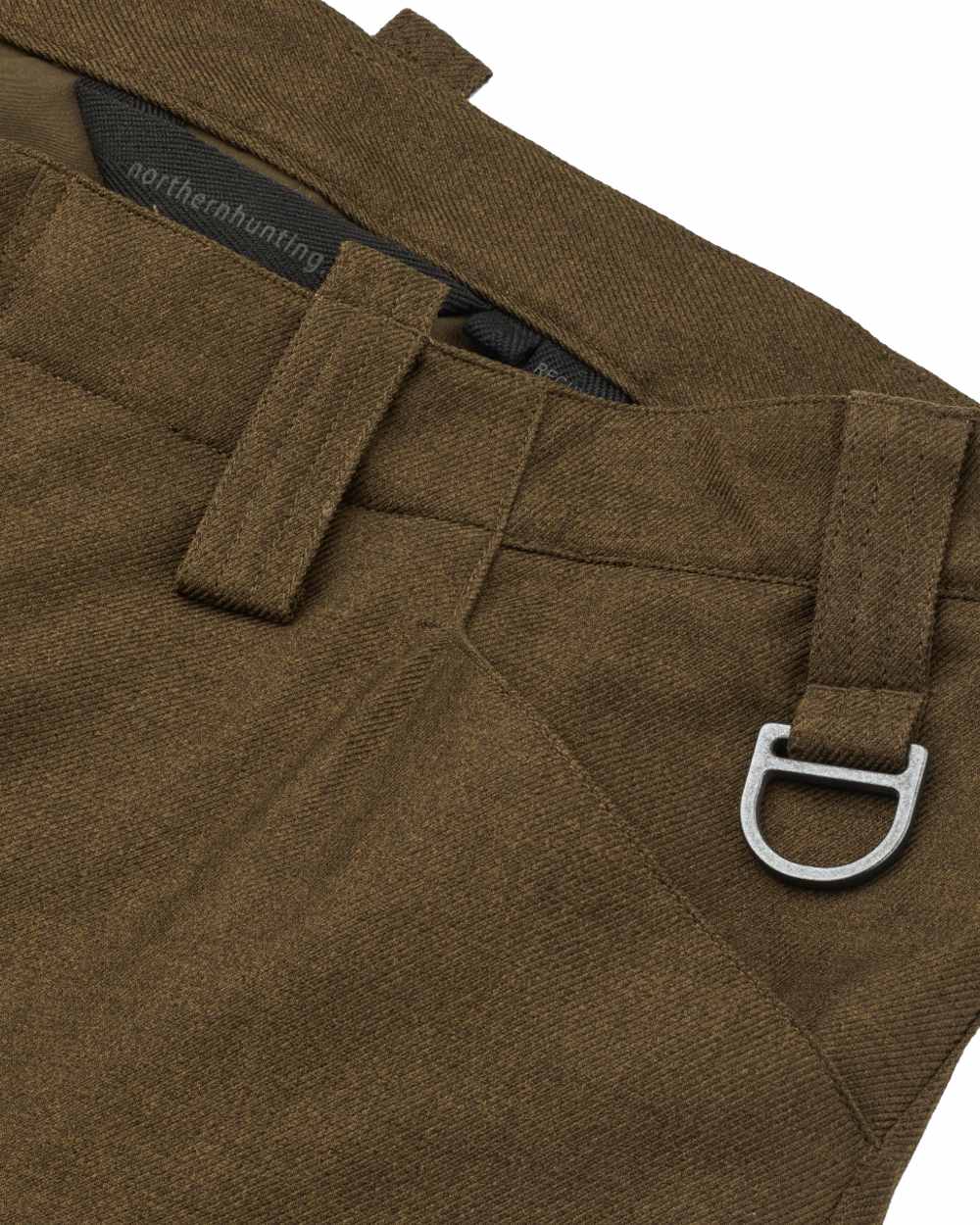 Green coloured Northern Hunting Mens Gunnar Alp Waterproof Addventex Hunting Trousers on white background 