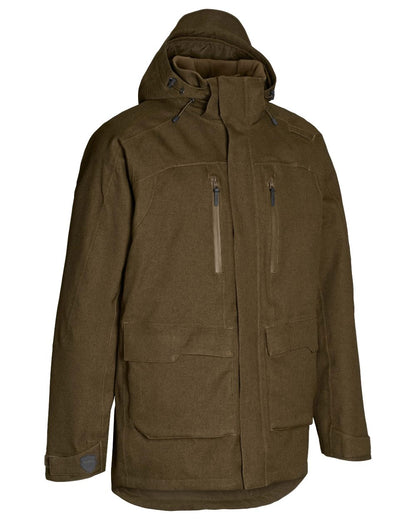 Green coloured Northern Hunting Mens Gunnar Ark Addventex Eco Waterproof Jacket on white background 