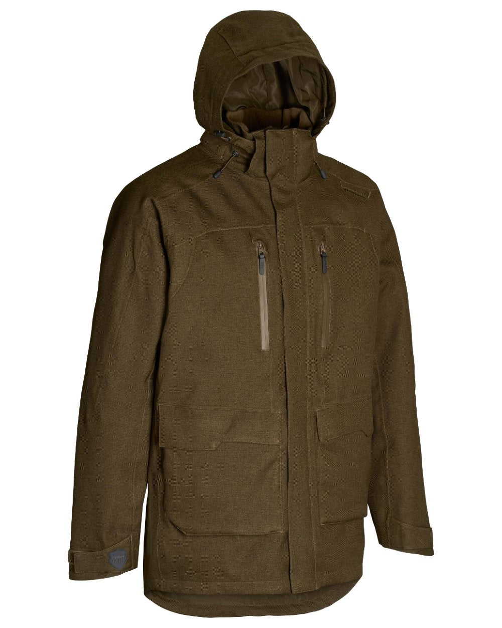 Green coloured Northern Hunting Mens Gunnar Ark Addventex Eco Waterproof Jacket on white background 