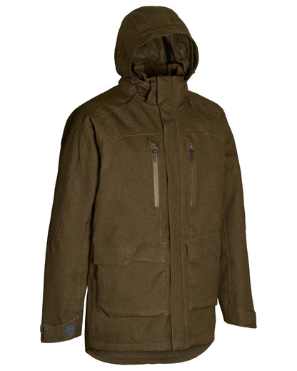 Green coloured Northern Hunting Mens Gunnar Ark Addventex Eco Waterproof Jacket on white background 
