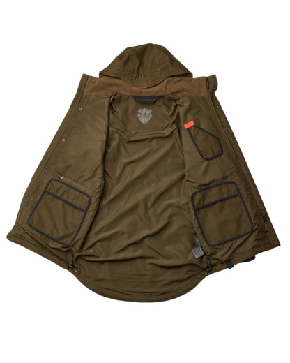 Green coloured Northern Hunting Mens Gunnar Ark Addventex Eco Waterproof Jacket on white background 