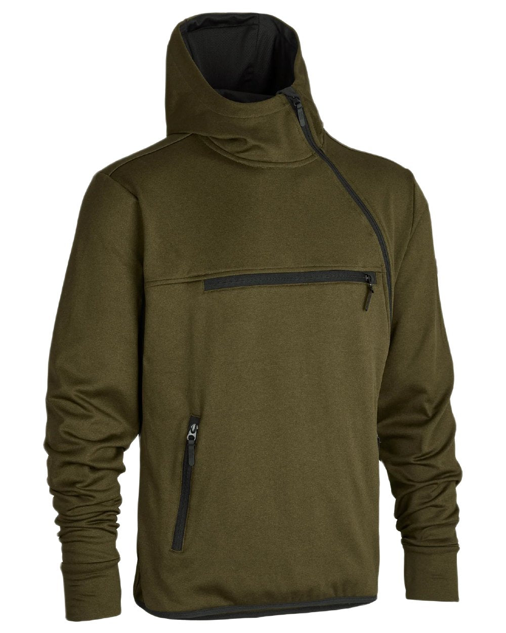 Dark Green coloured Northern Hunting Mens Hagni Shell Jacket on white background 