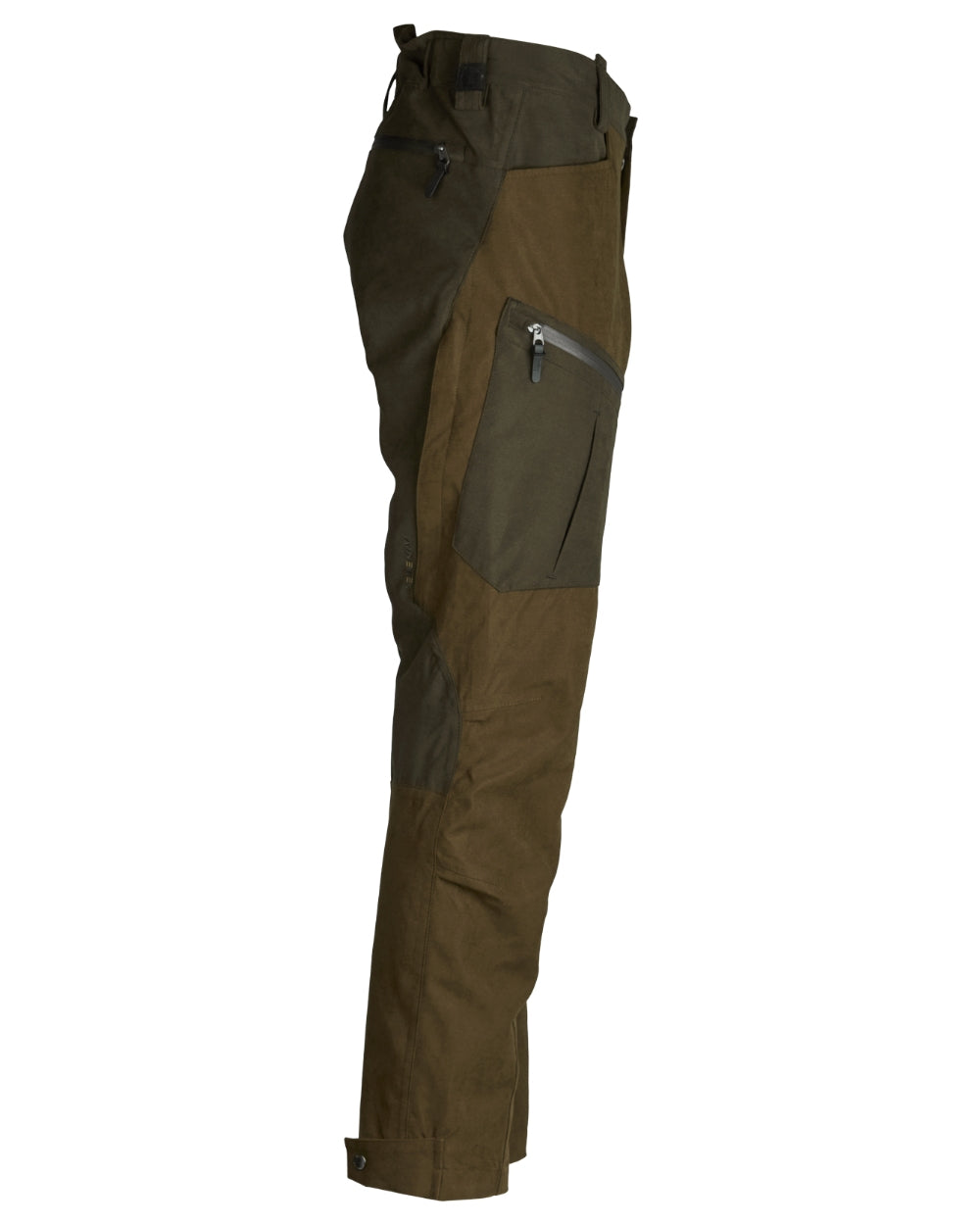 Green coloured Northern Hunting Mens Hakan Bark Waterproof Hunting Trousers on white background 