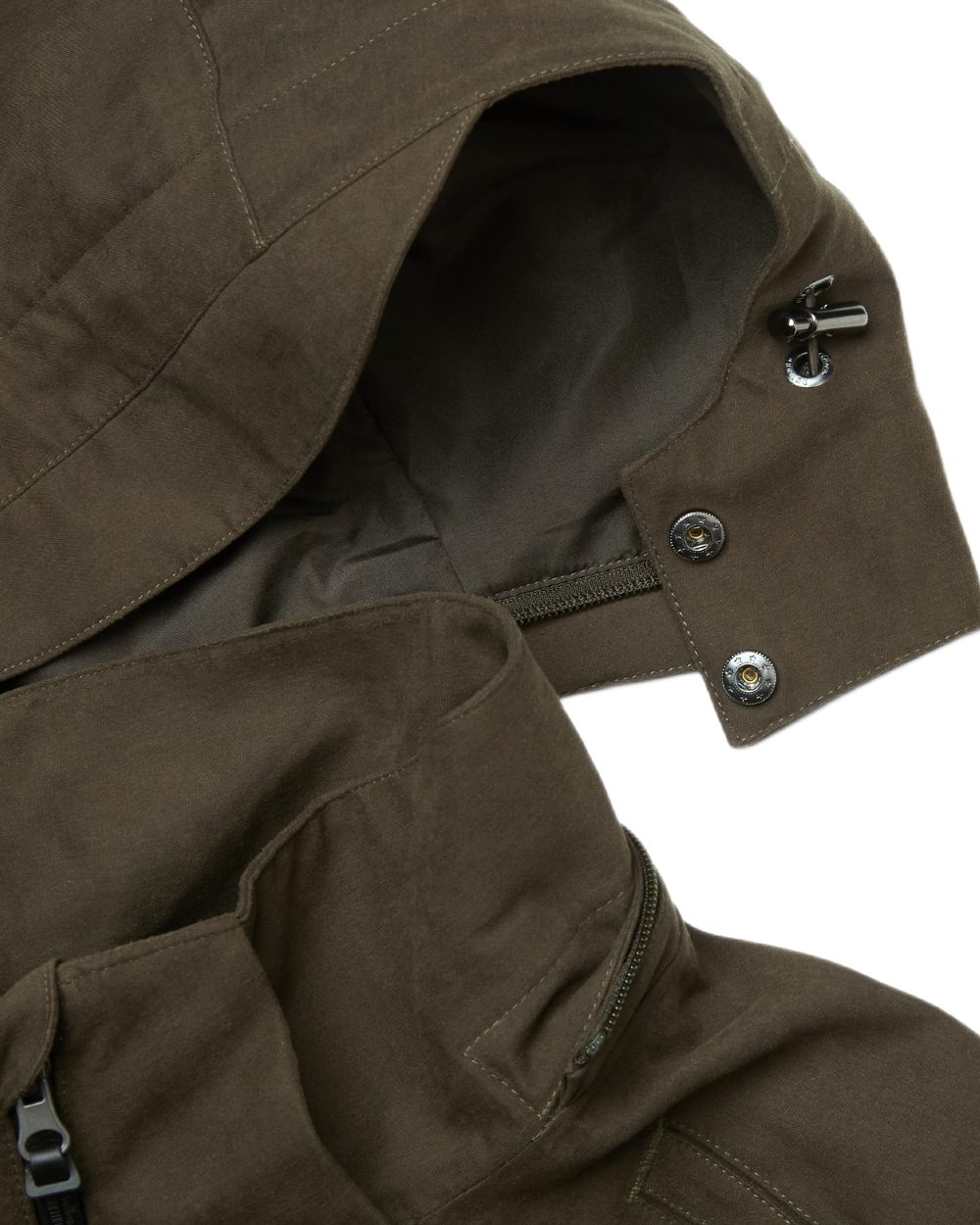 Green coloured Northern Hunting Mens Hakan Elk Waterproof Hunting Jacket on white background 