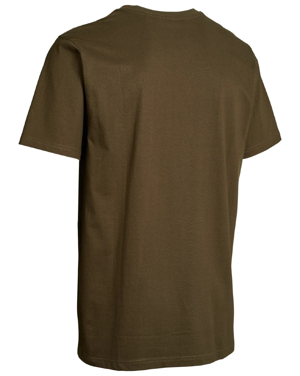 Green coloured Northern Hunting Mens Johan Cotton T-Shirt on white background 