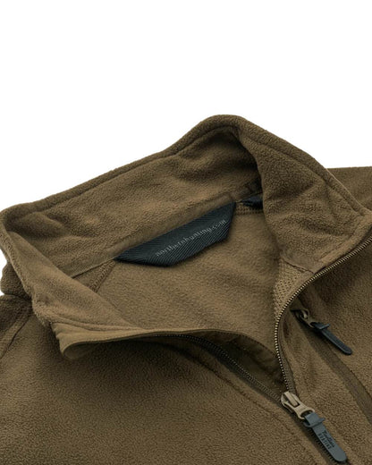 Green coloured Northern Hunting Mens Kettil 1000 Lightweight Fleece on white background 