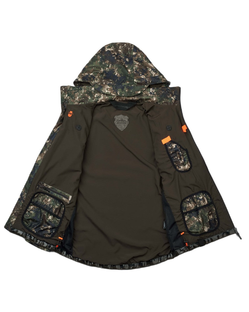 Camo coloured Northern Hunting Mens Skjold Ask Lightweight Hunting Jacket on white background 