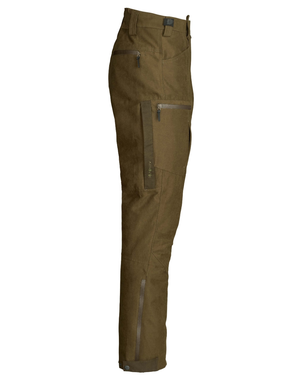 Dark Green coloured Northern Hunting Mens Thor Balder Waterproof Hunting Trousers on white background 