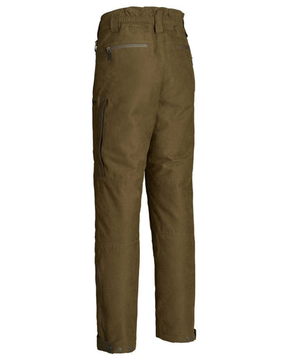 Dark Green coloured Northern Hunting Mens Thor Balder Waterproof Hunting Trousers on white background 