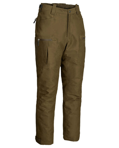 Dark Green coloured Northern Hunting Mens Thor Balder Waterproof Hunting Trousers on white background 