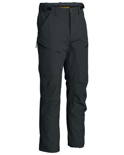 Black coloured Northern Hunting Mens Toke Light Tanatex Outdoor Trousers on white background 