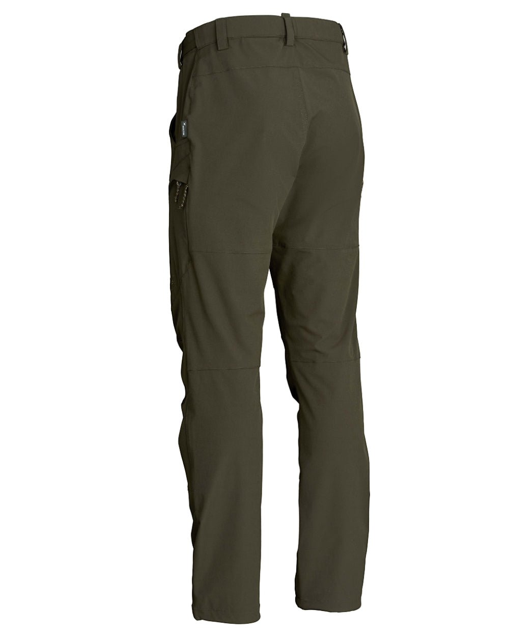 Dark Green coloured Northern Hunting Mens Toke Light Tanatex Outdoor Trousers on white background 