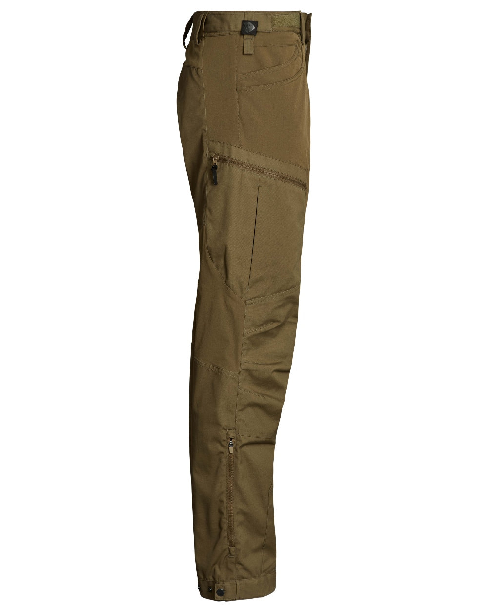 Olive coloured Northern Hunting Mens Trond Pro Outdoor Trousers on white background 