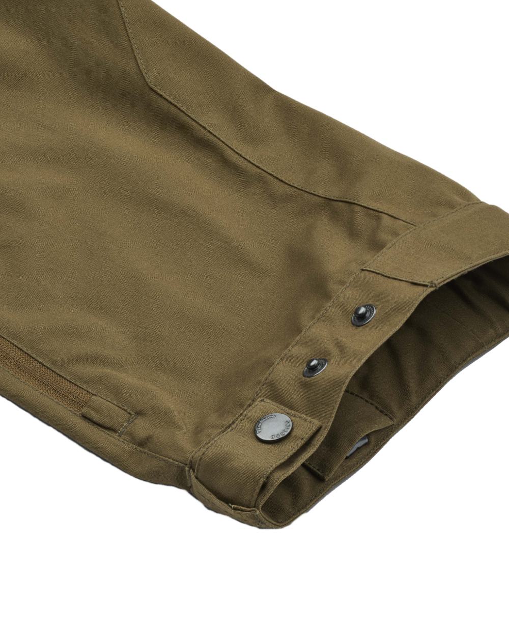 Olive coloured Northern Hunting Mens Trond Pro Outdoor Trousers on white background 