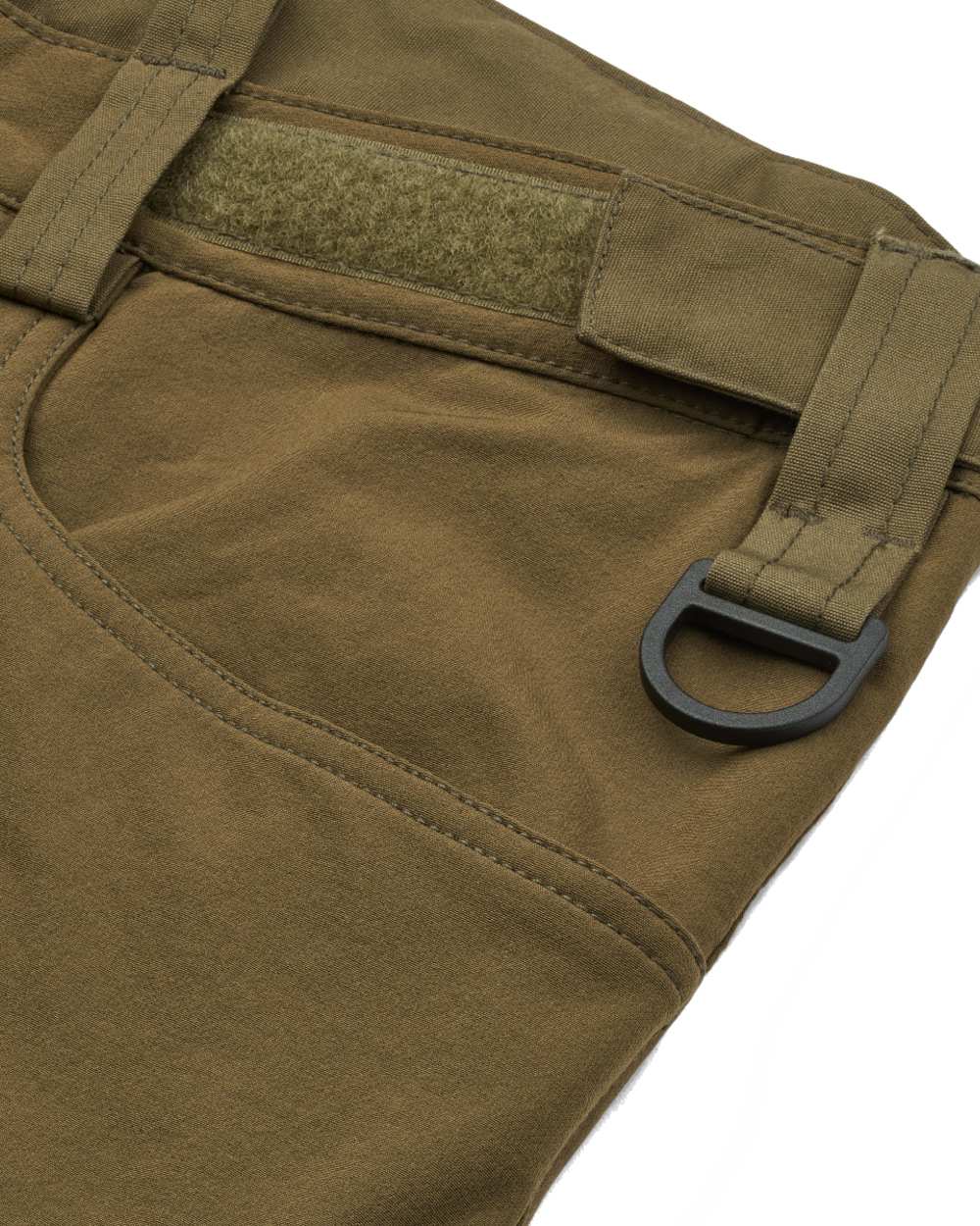 Olive coloured Northern Hunting Mens Trond Pro Outdoor Trousers on white background 