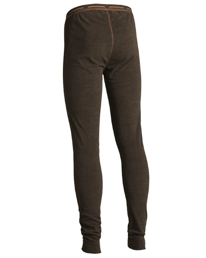 Brown coloured Northern Hunting Mens Vidar Baselayer Pants on white background 