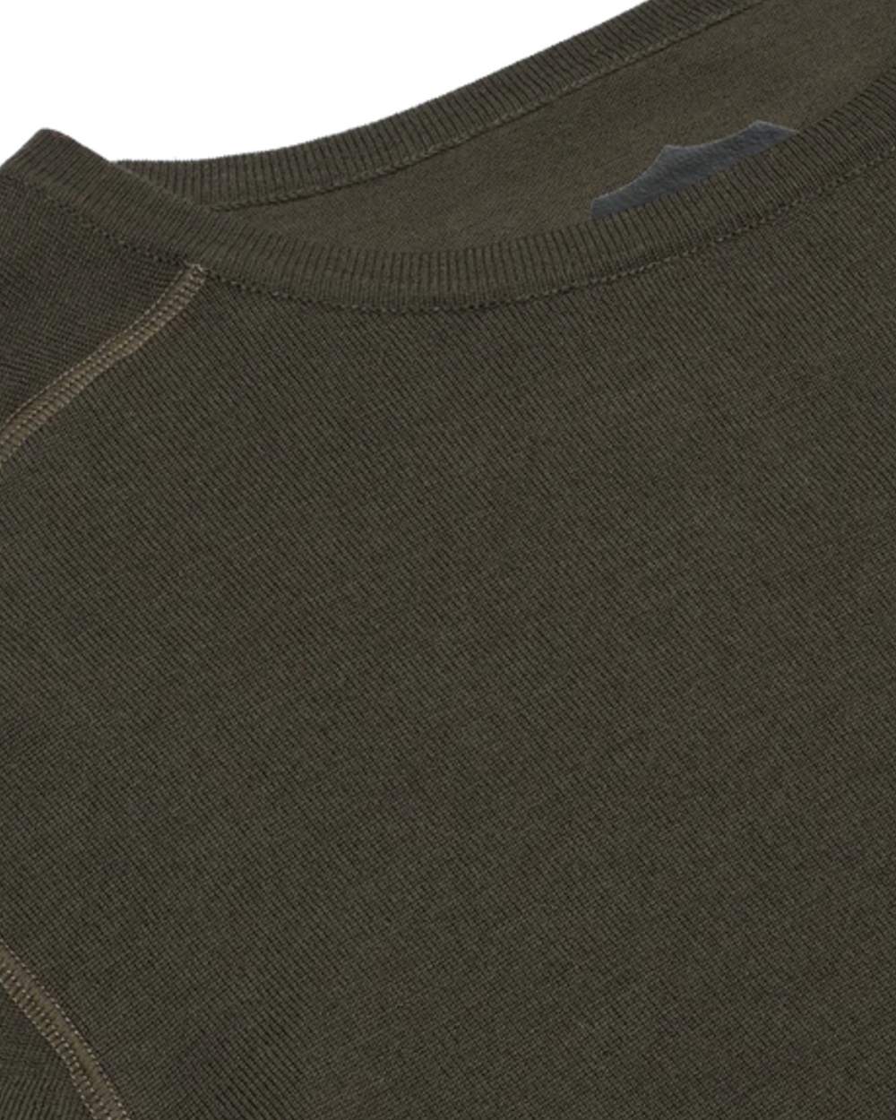 Dark Green coloured Northern Hunting Norr Alk Short Sleeve Baselayer Top on white background 