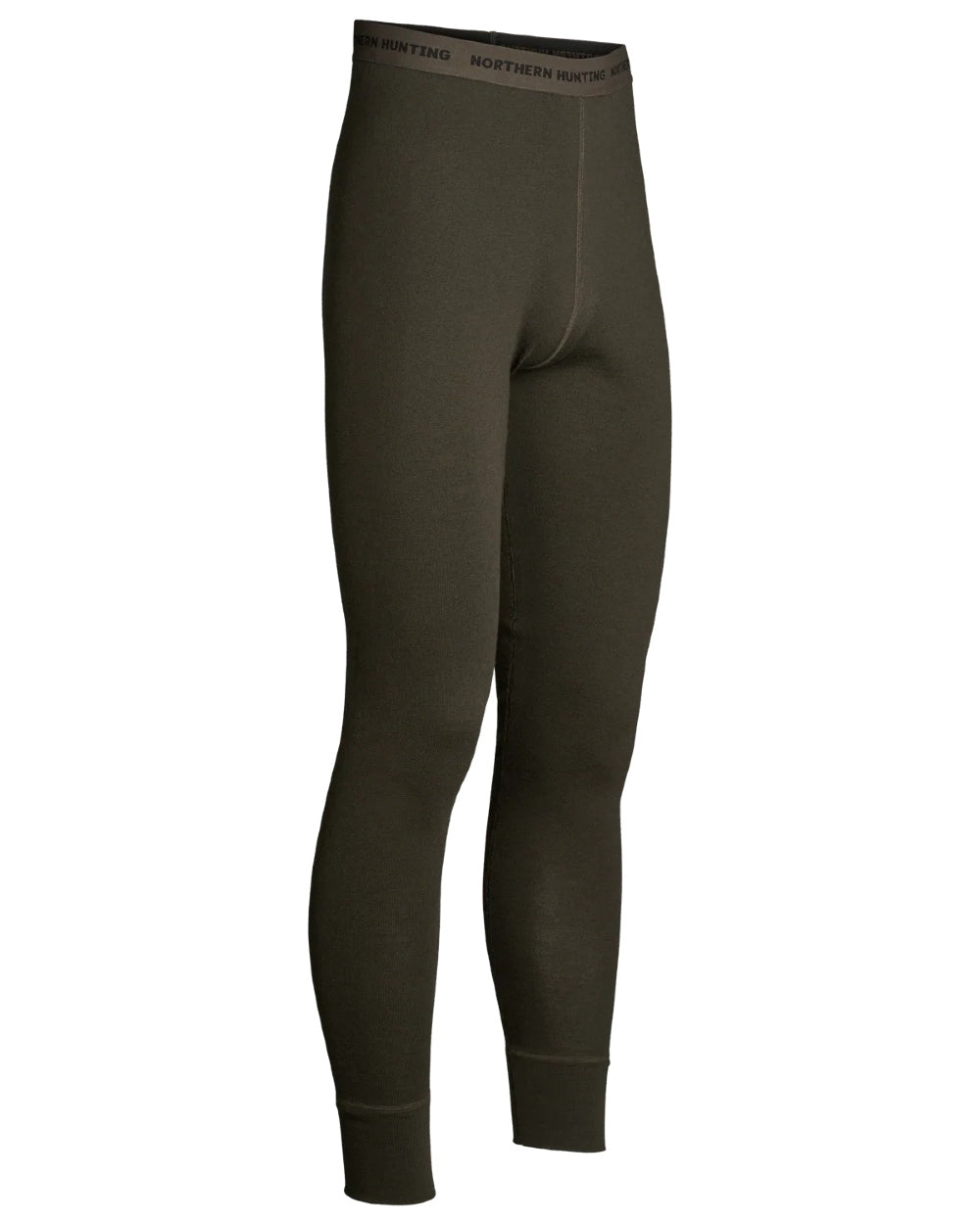 Dark Green coloured Northern Hunting Norr Fal Baselayer Pants on white background 