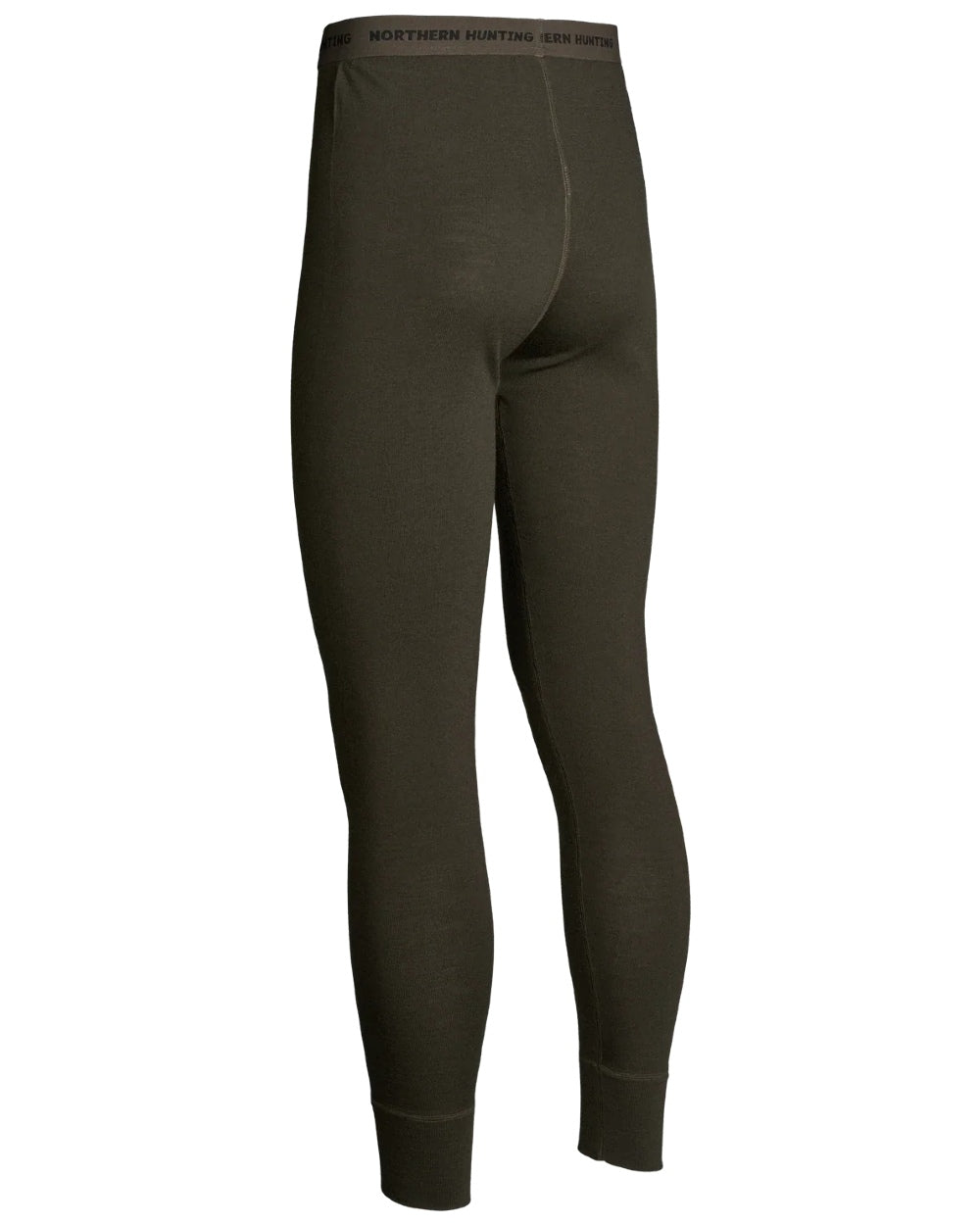 Dark Green coloured Northern Hunting Norr Fal Baselayer Pants on white background 