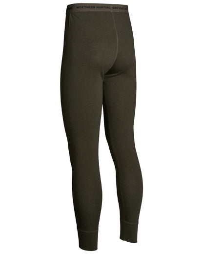 Dark Green coloured Northern Hunting Norr Fal Baselayer Pants on white background 