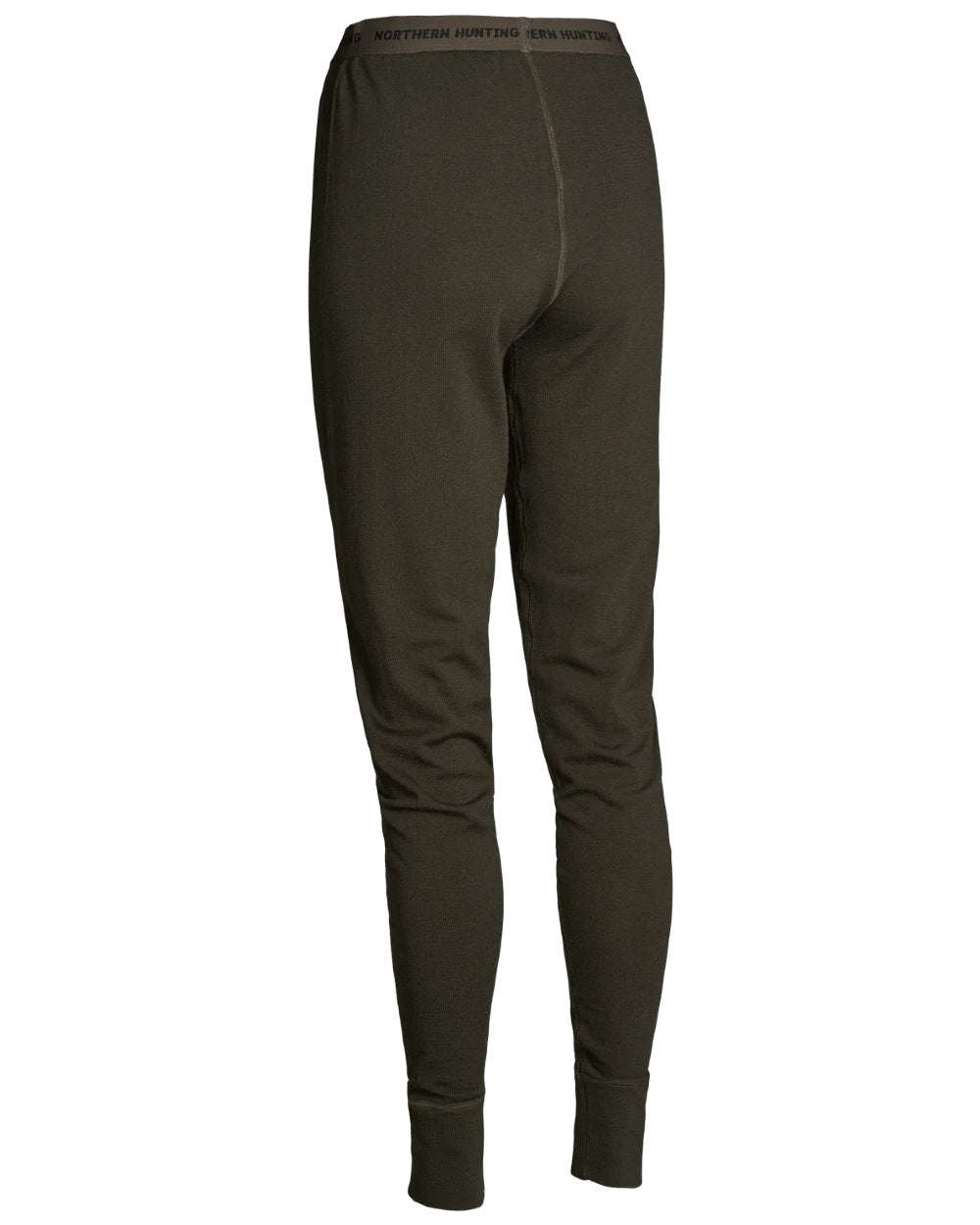 Dark Green coloured Northern Hunting Norr Fal Baselayer Pants on white background 