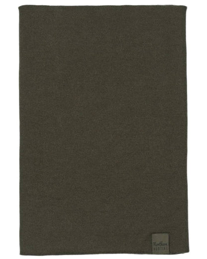 Dark Green coloured Northern Hunting Norr Lark Merino Neck Gaiter  on white background 