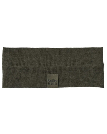Dark Green coloured Northern Hunting Norr Rak Merino Headband on white background 