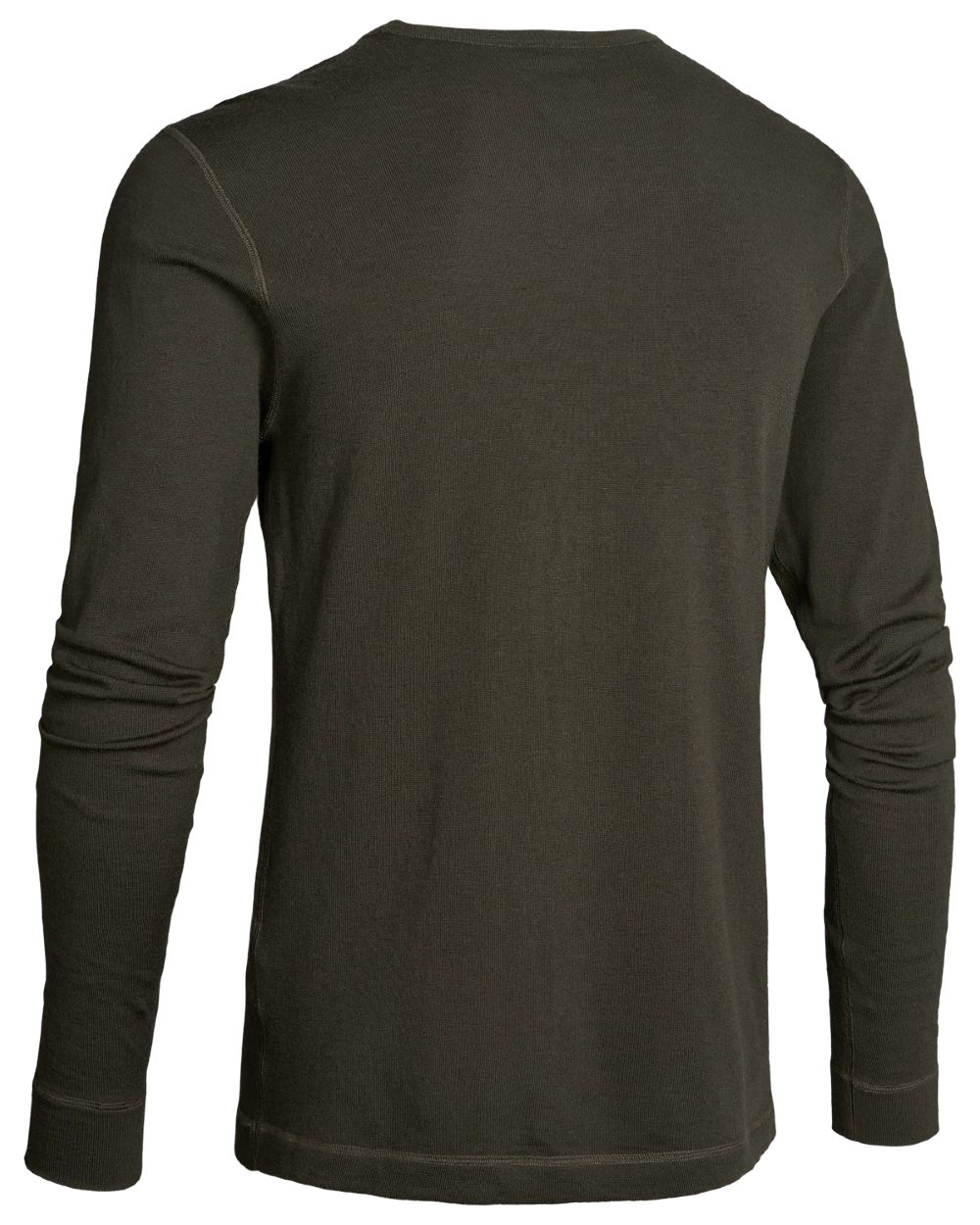 Dark Green coloured Northern Hunting Norr Vik Long Sleeve Baselayer Top on white background 