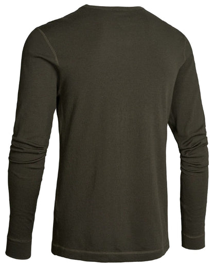 Dark Green coloured Northern Hunting Norr Vik Long Sleeve Baselayer Top on white background 