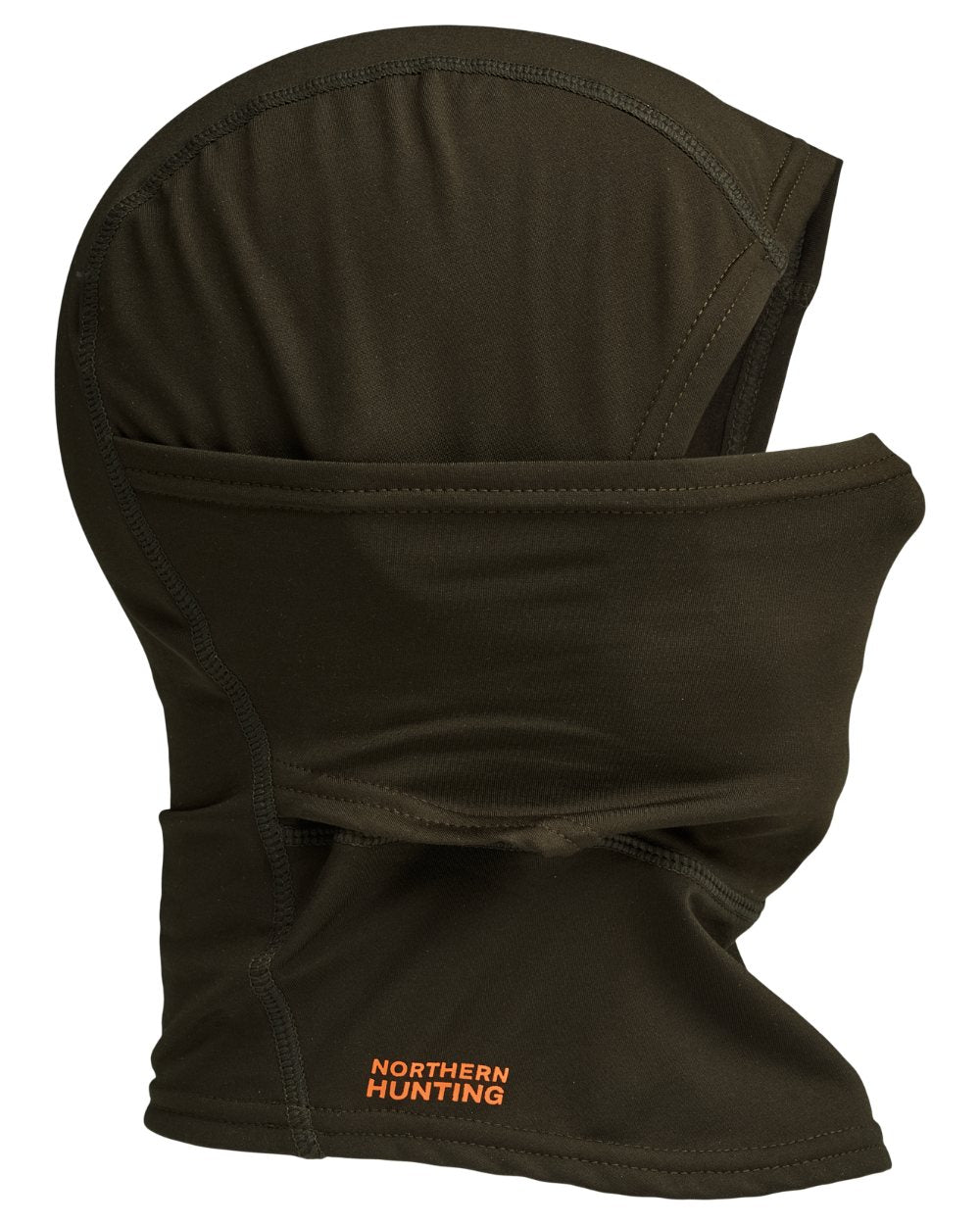 Dark Green coloured Northern Hunting Olaf Fleece Balaclava on white background 