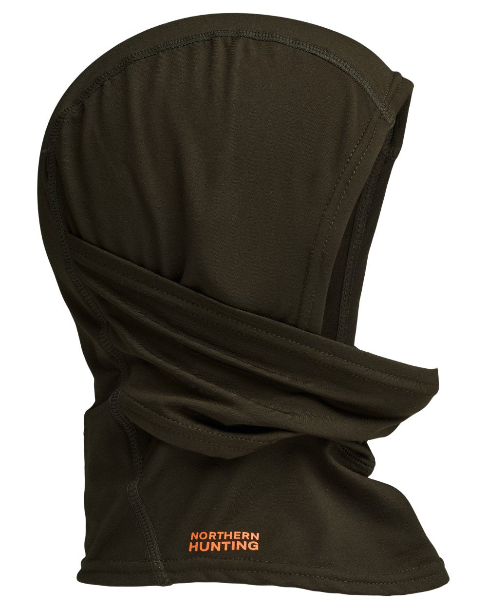 Dark Green coloured Northern Hunting Olaf Fleece Balaclava on white background 